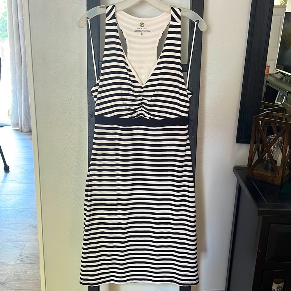 Black and White Stripe Dress Size Large